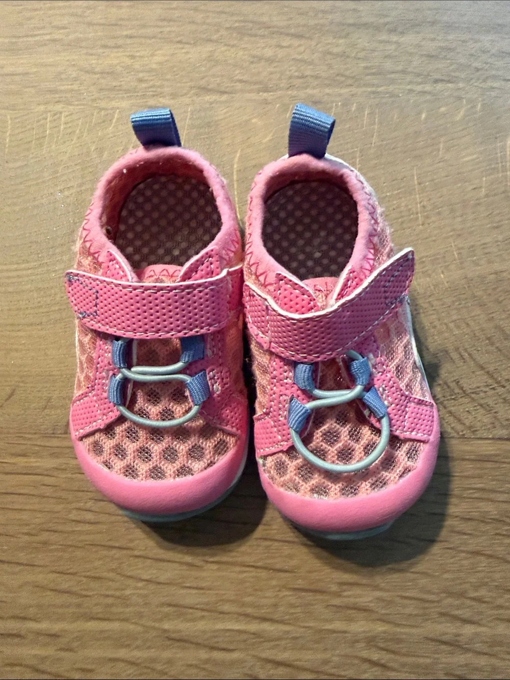 See Kai Run Pink Water Shoes with Purple Loops
